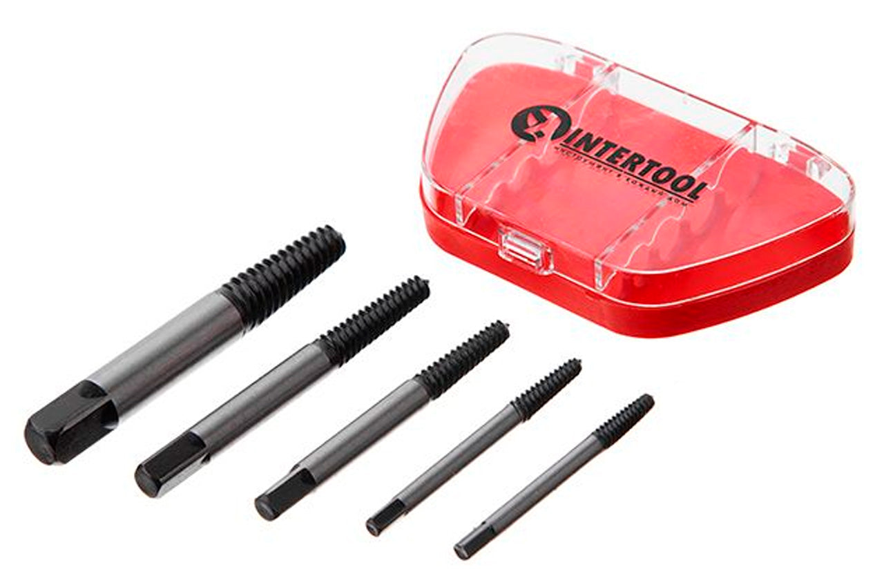 Набор экстракторов для винтов Intertool - 5 шт.