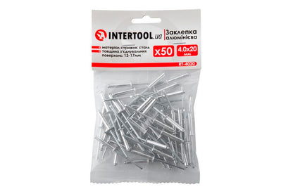 Заклепки Intertool - 4 х 20 мм (50 шт.)