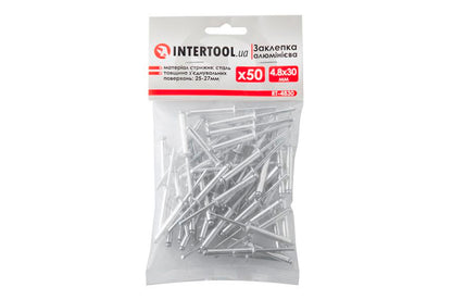 Заклепки Intertool - 4,8 х 30 мм (50 шт.)