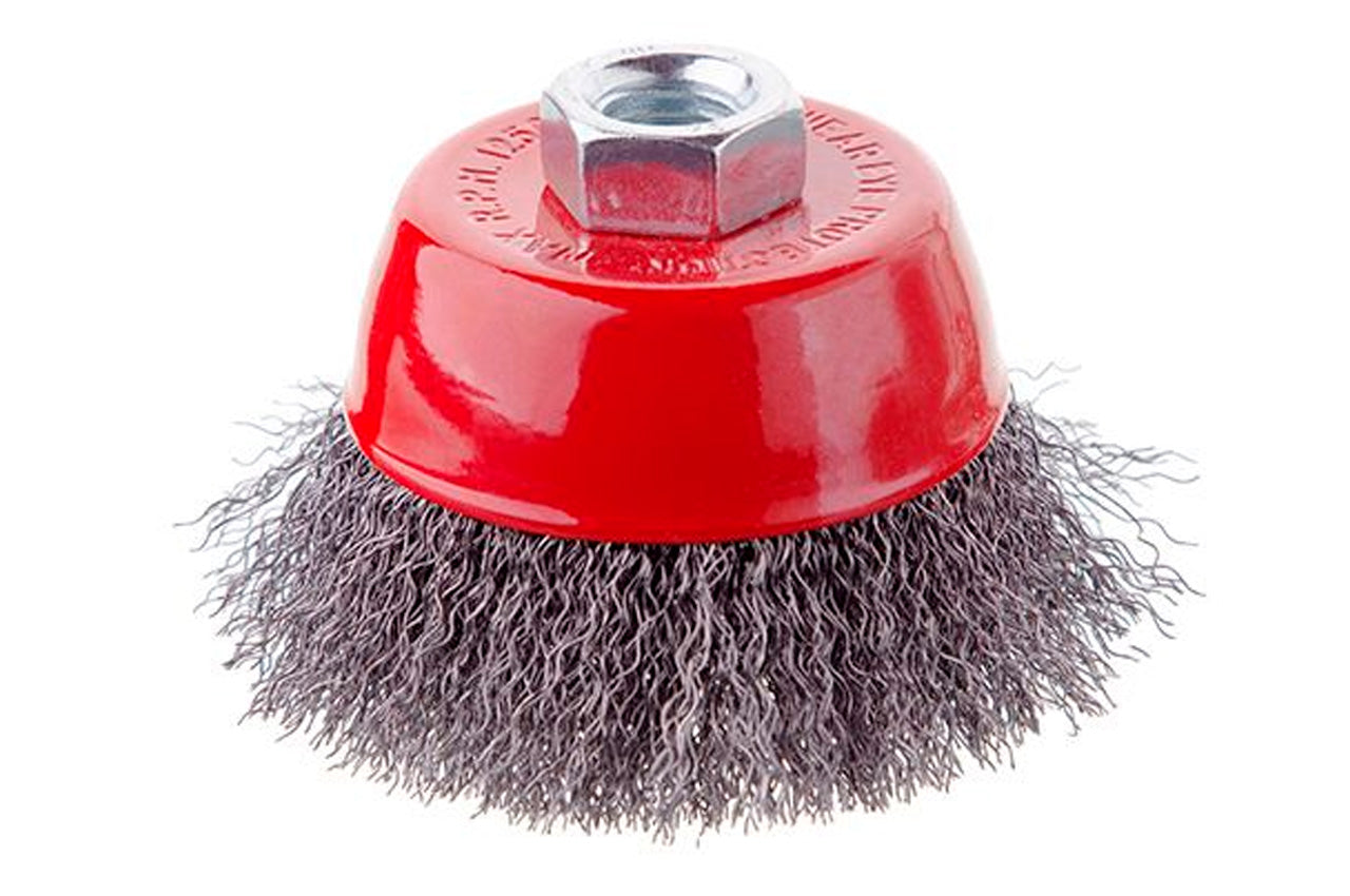 Щетка торцевая Intertool - 85 мм рифленая