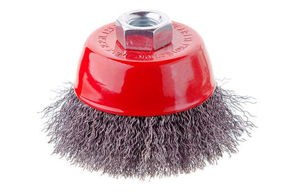 Щетка торцевая Intertool - 85 мм рифленая