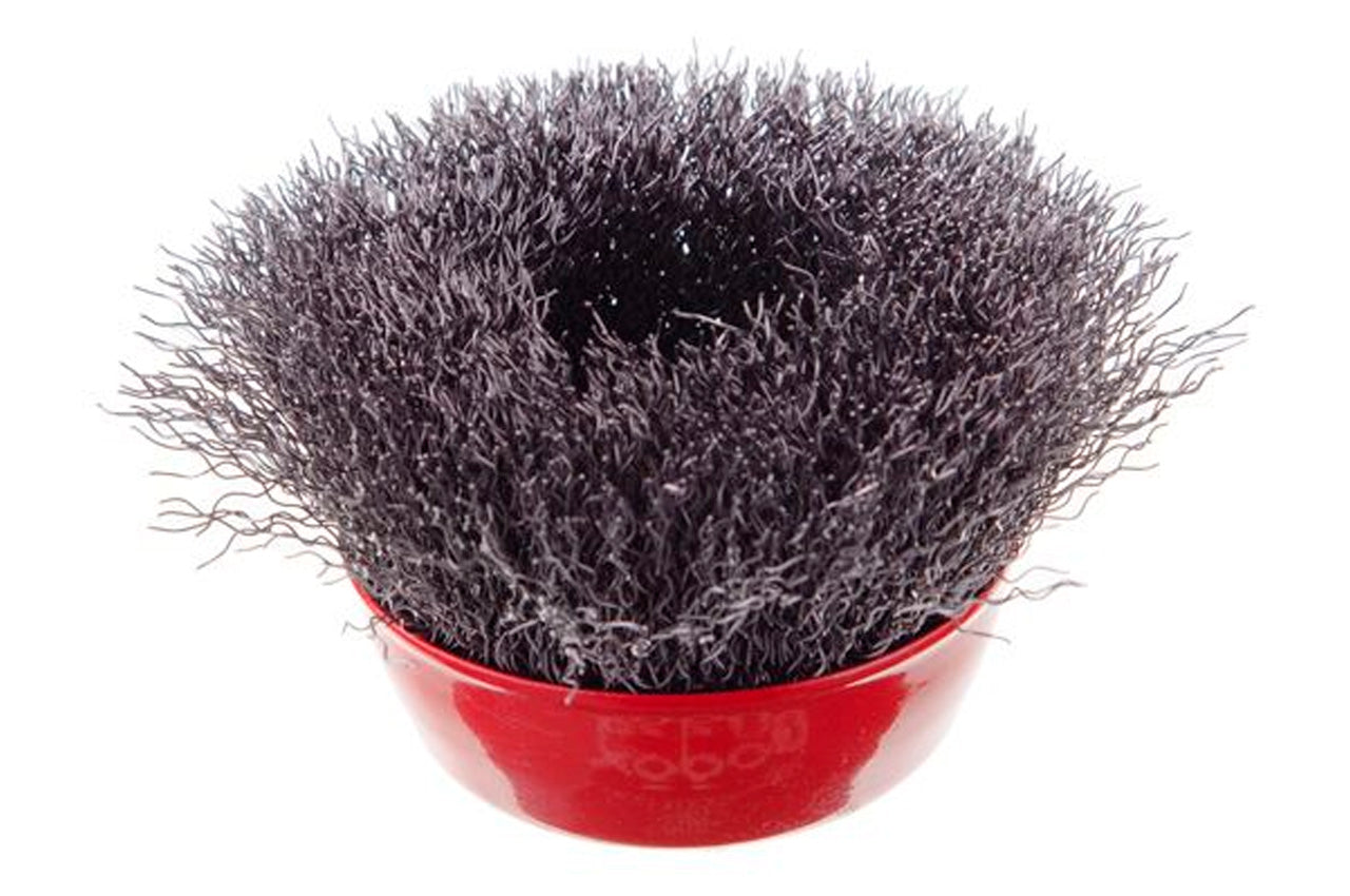 Щетка торцевая Intertool - 85 мм рифленая