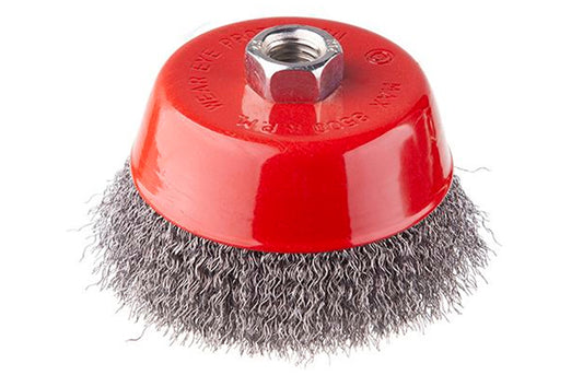 Щетка торцевая Intertool - 100 мм рифленая