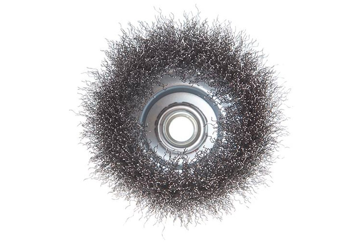 Щетка торцевая Intertool - 100 мм рифленая