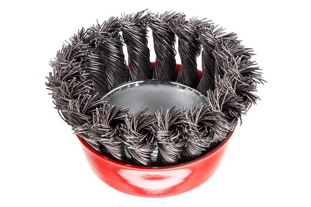 Щетка торцевая Intertool - 75 мм плетеная