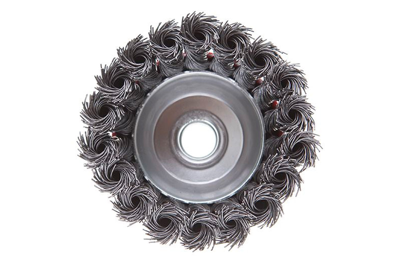 Щетка торцевая Intertool - 85 мм плетеная