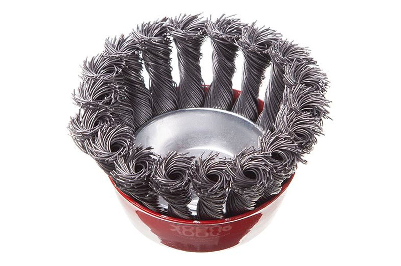 Щетка торцевая Intertool - 85 мм плетеная