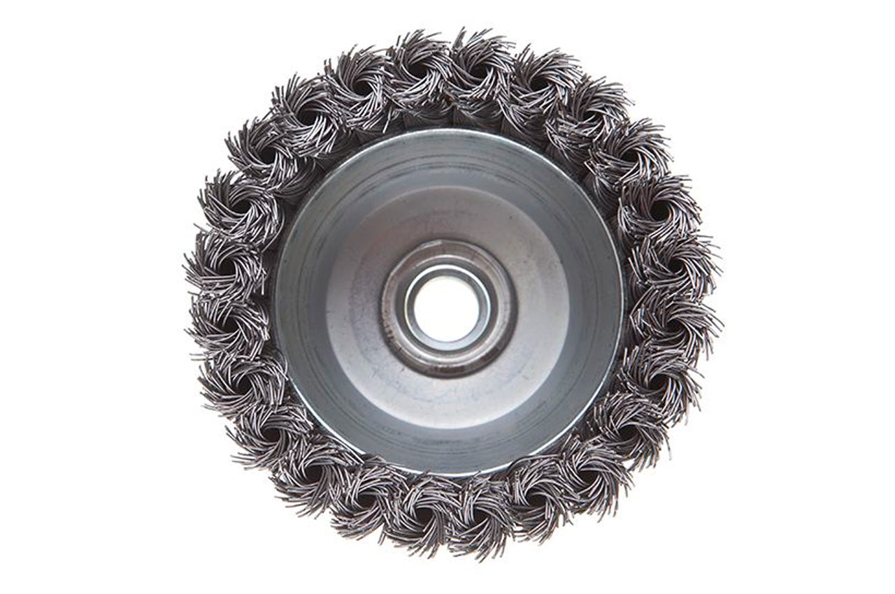 Щетка торцевая Intertool - 100 мм плетеная