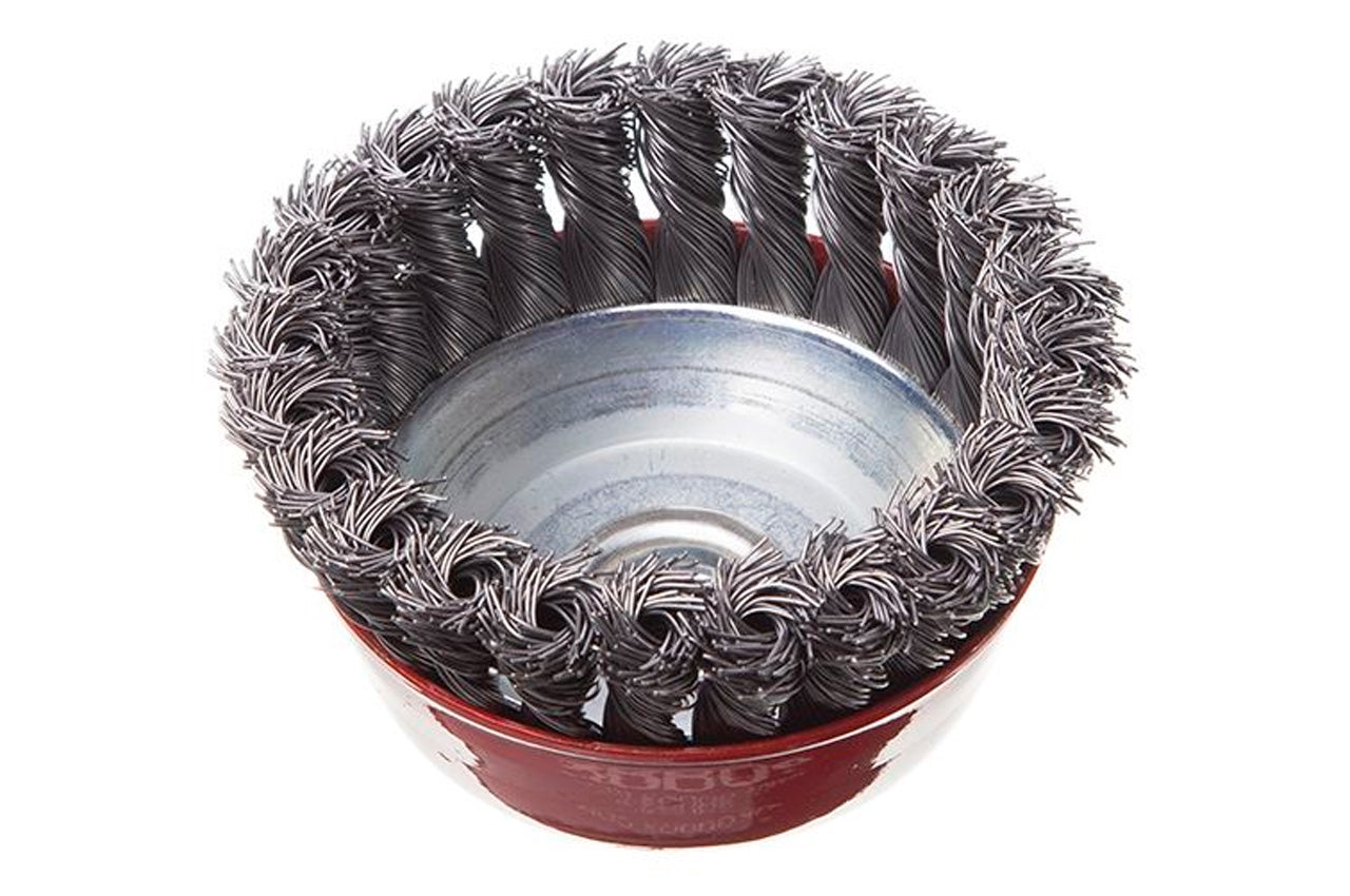 Щетка торцевая Intertool - 100 мм плетеная