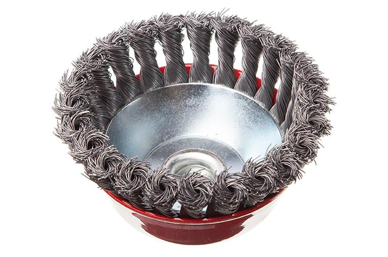 Щетка торцевая Intertool - 125 мм плетеная