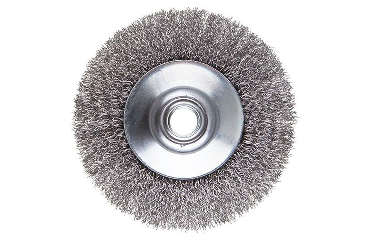 Щетка конусная Intertool - 100 мм рифленая