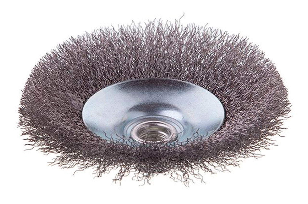 Щетка конусная Intertool - 125 мм рифленая