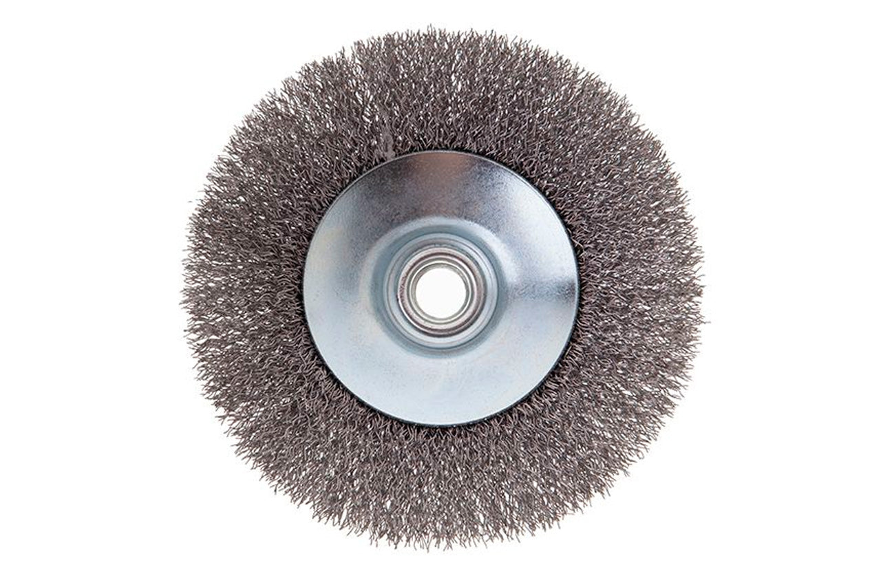 Щетка конусная Intertool - 125 мм рифленая