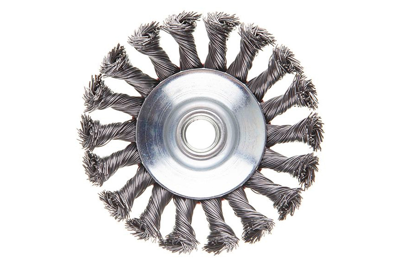 Щетка конусная Intertool - 100 мм плетеная