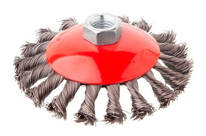 Щетка конусная Intertool - 115 мм плетеная