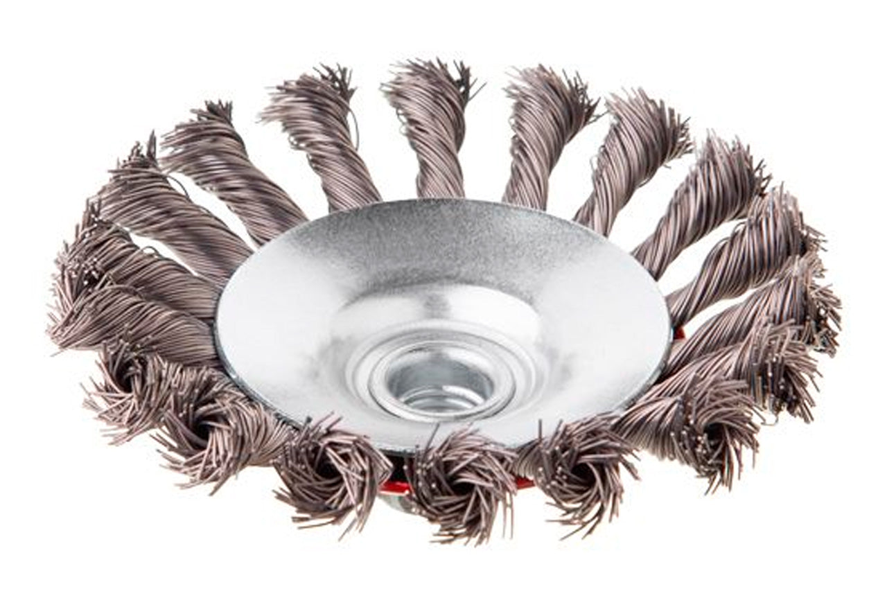 Щетка конусная Intertool - 115 мм плетеная