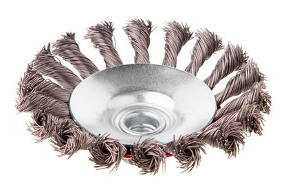 Щетка конусная Intertool - 115 мм плетеная