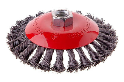 Щетка конусная Intertool - 125 мм плетеная