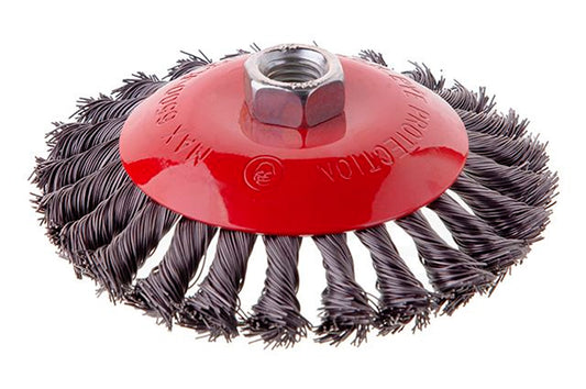 Щетка конусная Intertool - 125 мм плетеная