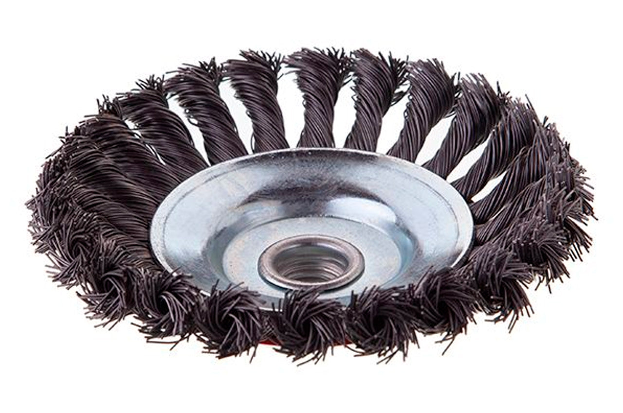 Щетка конусная Intertool - 125 мм плетеная