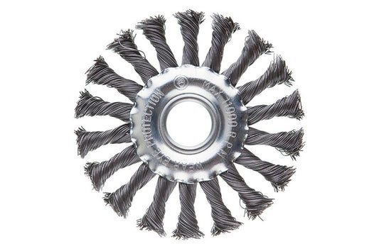 Щетка дисковая Intertool - 115 мм плетеная