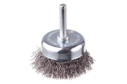 Щетка торцевая на дрель Intertool - 50 мм рифленая, стержень 6 мм