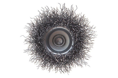 Щетка торцевая на дрель Intertool - 50 мм рифленая, стержень 6 мм