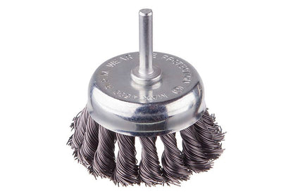 Щетка торцевая на дрель Intertool - 75 мм плетеная, стержень 6 мм