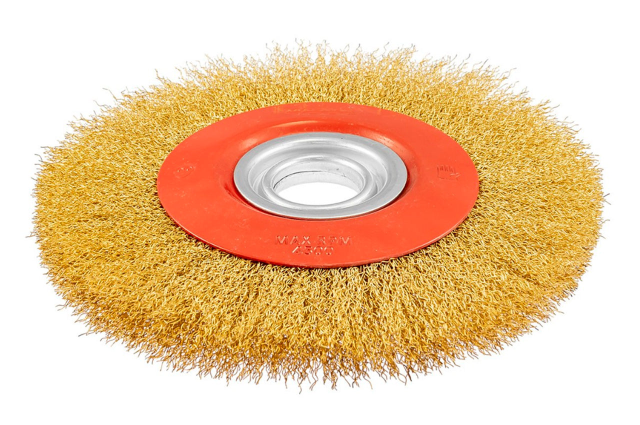 Щетка дисковая Mastertool - 200 x 32мм рифленая