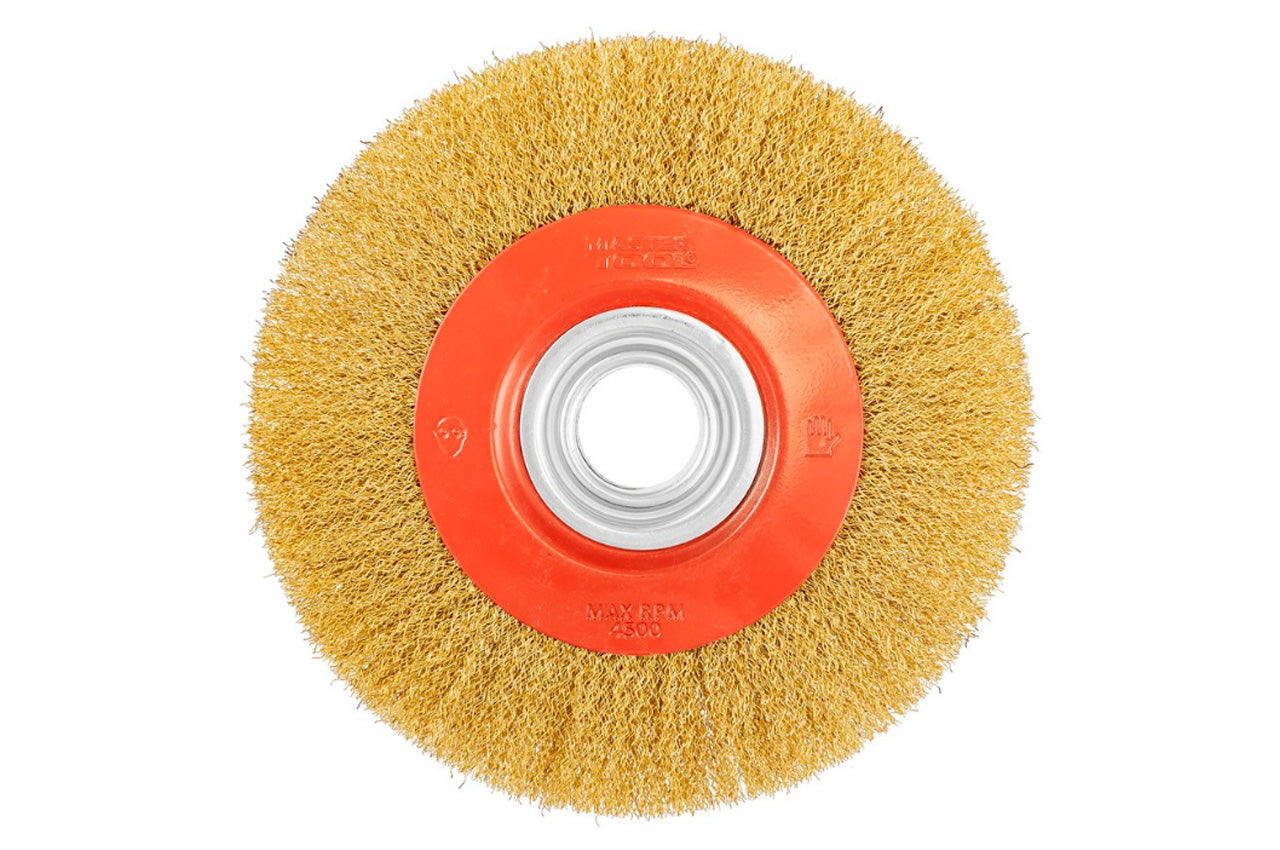 Щетка дисковая Mastertool - 200 x 32мм рифленая