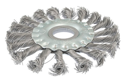 Щетка дисковая Mastertool - 115 мм плетеная