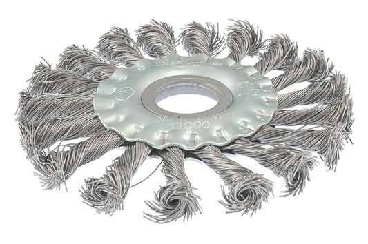 Щетка дисковая Mastertool - 115 мм плетеная