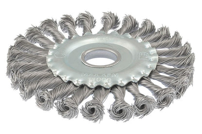 Щетка дисковая Mastertool - 125 мм плетеная