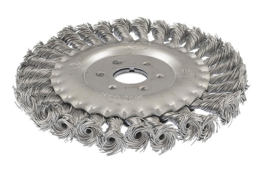 Щетка дисковая Mastertool - 150 мм плетеная