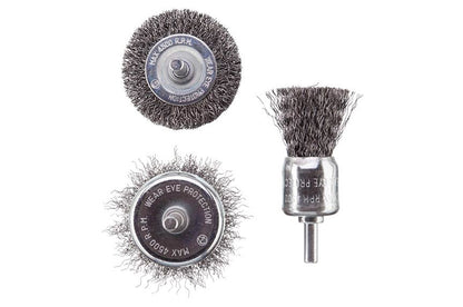 Набор щеток Intertool - из рифленой проволоки 3 шт.
