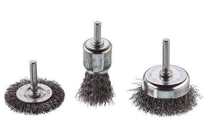 Набор щеток Intertool - из рифленой проволоки 3 шт.