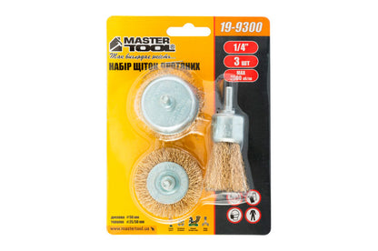 Набор щеток Mastertool - 25 x 50 x 50 мм 3 шт.