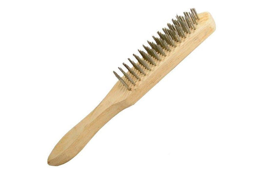 Щетка ручная Intertool - 4 ряда, дерево