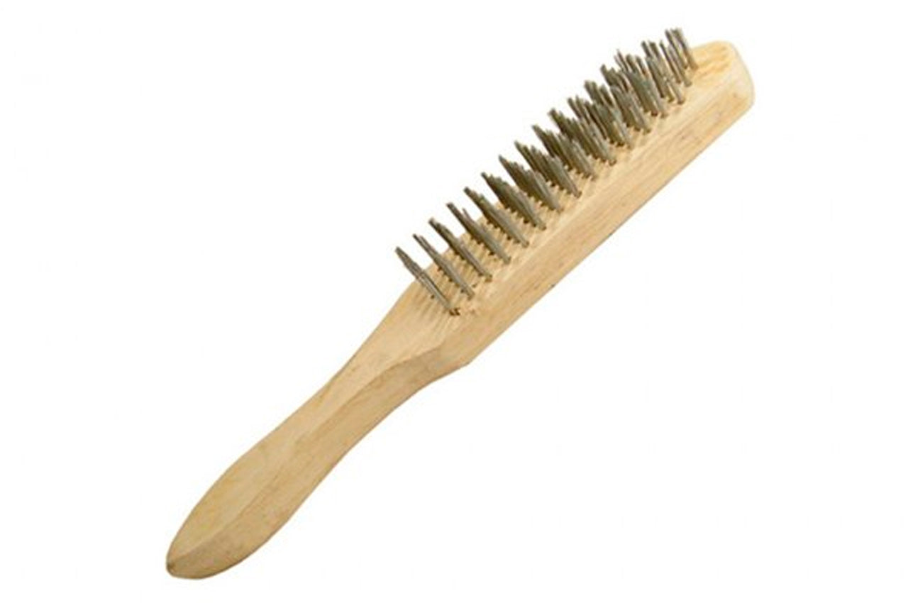 Щетка ручная Intertool - 6 рядов, дерево