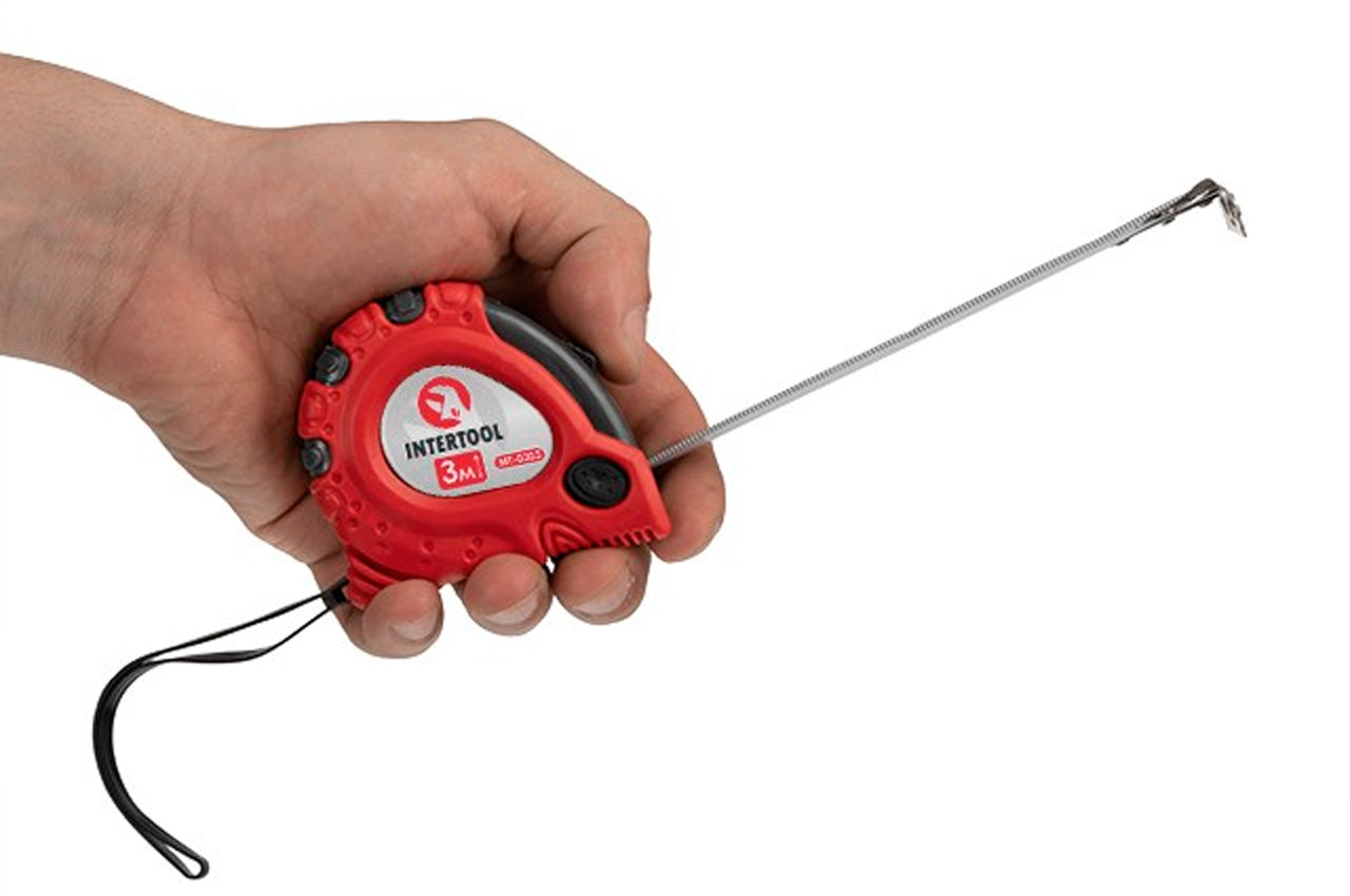 Рулетка Intertool - 3 м х 16 мм супер-магнит