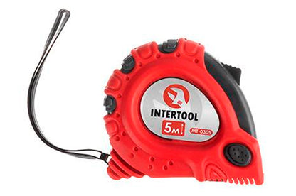 Рулетка Intertool - 5 м х 19 мм супер-магніт