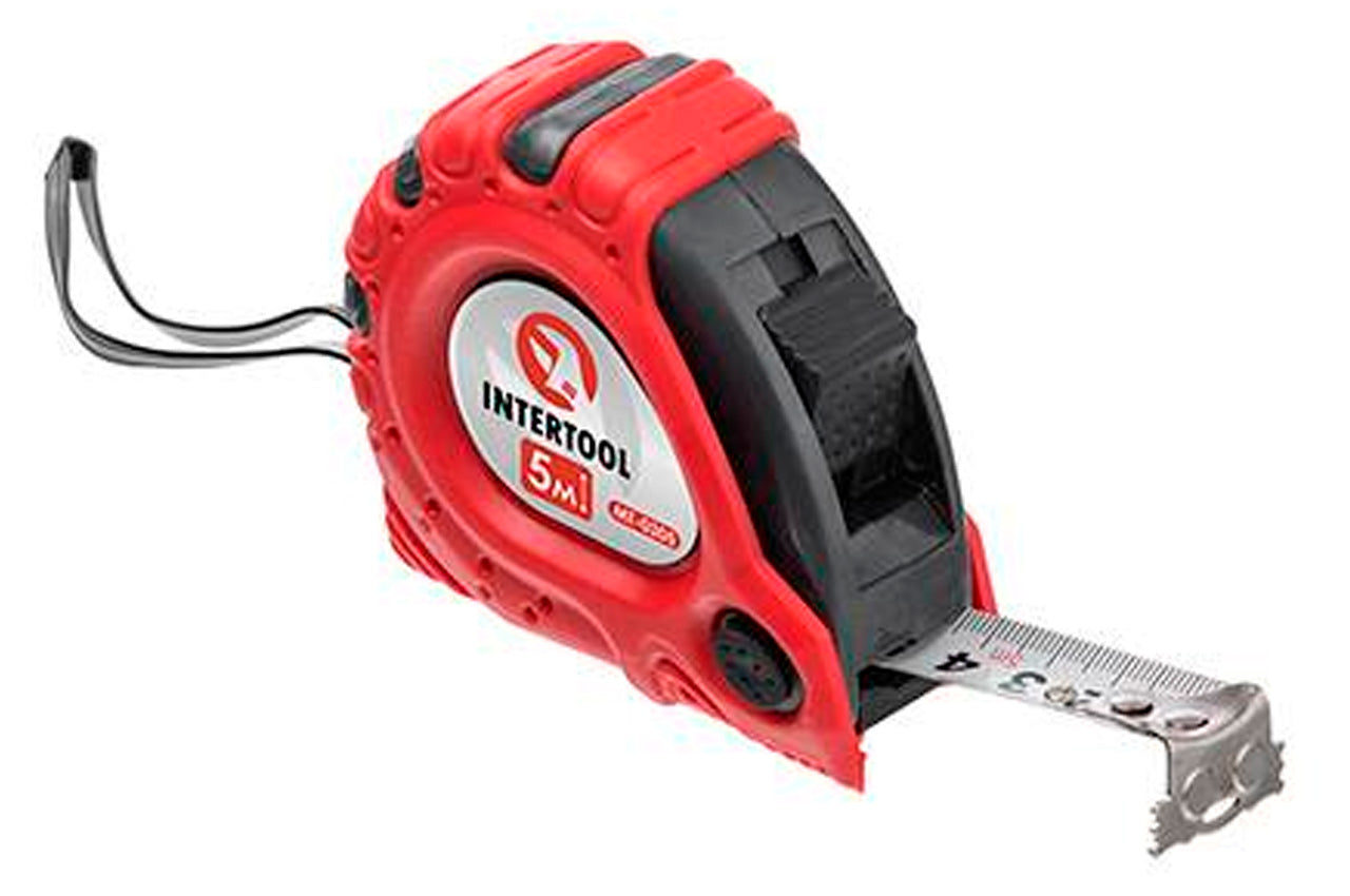 Рулетка Intertool - 5 м х 19 мм супер-магніт