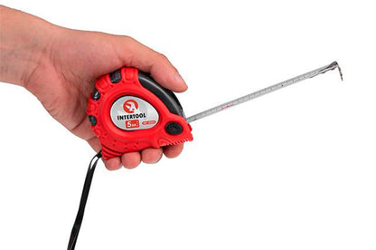 Рулетка Intertool - 5 м х 19 мм супер-магніт