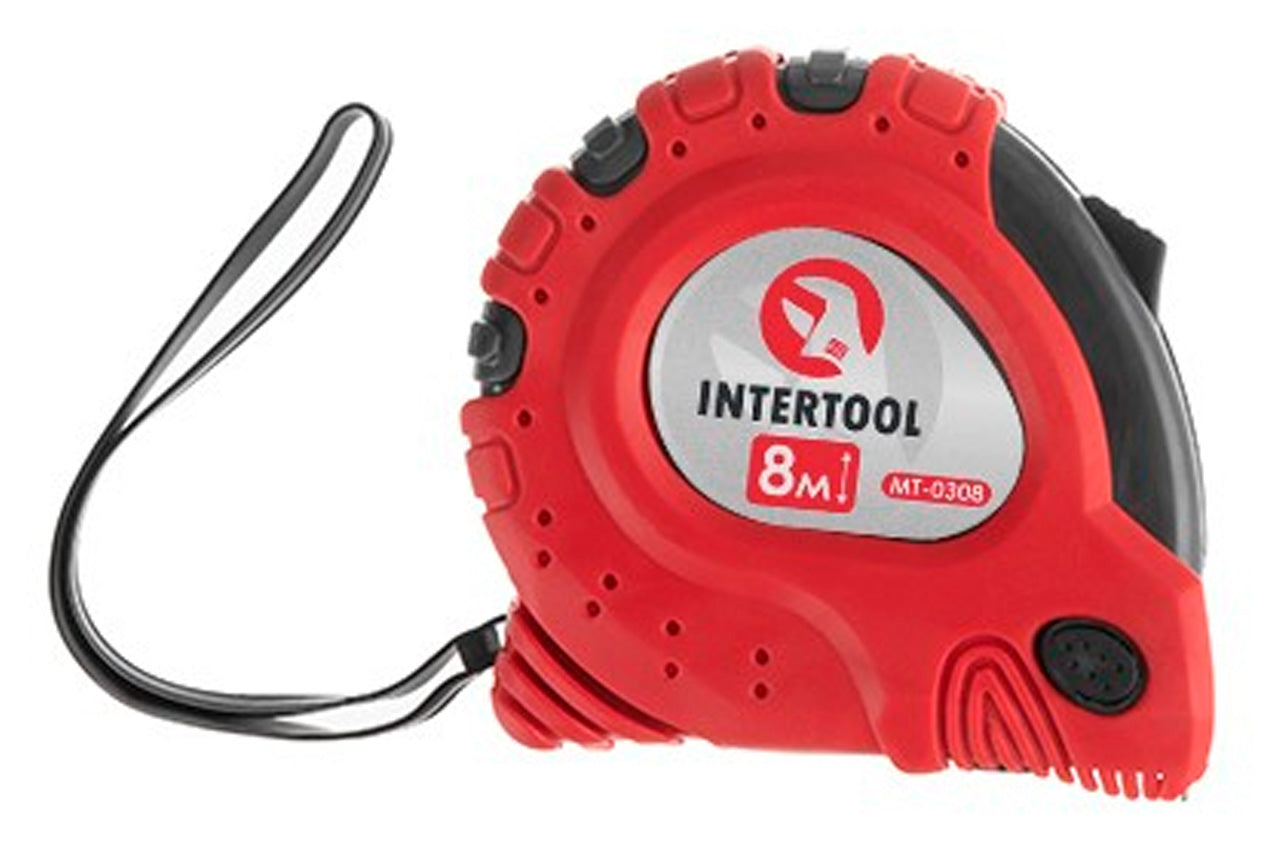 Рулетка Intertool - 8 м х 25 мм супер-магніт