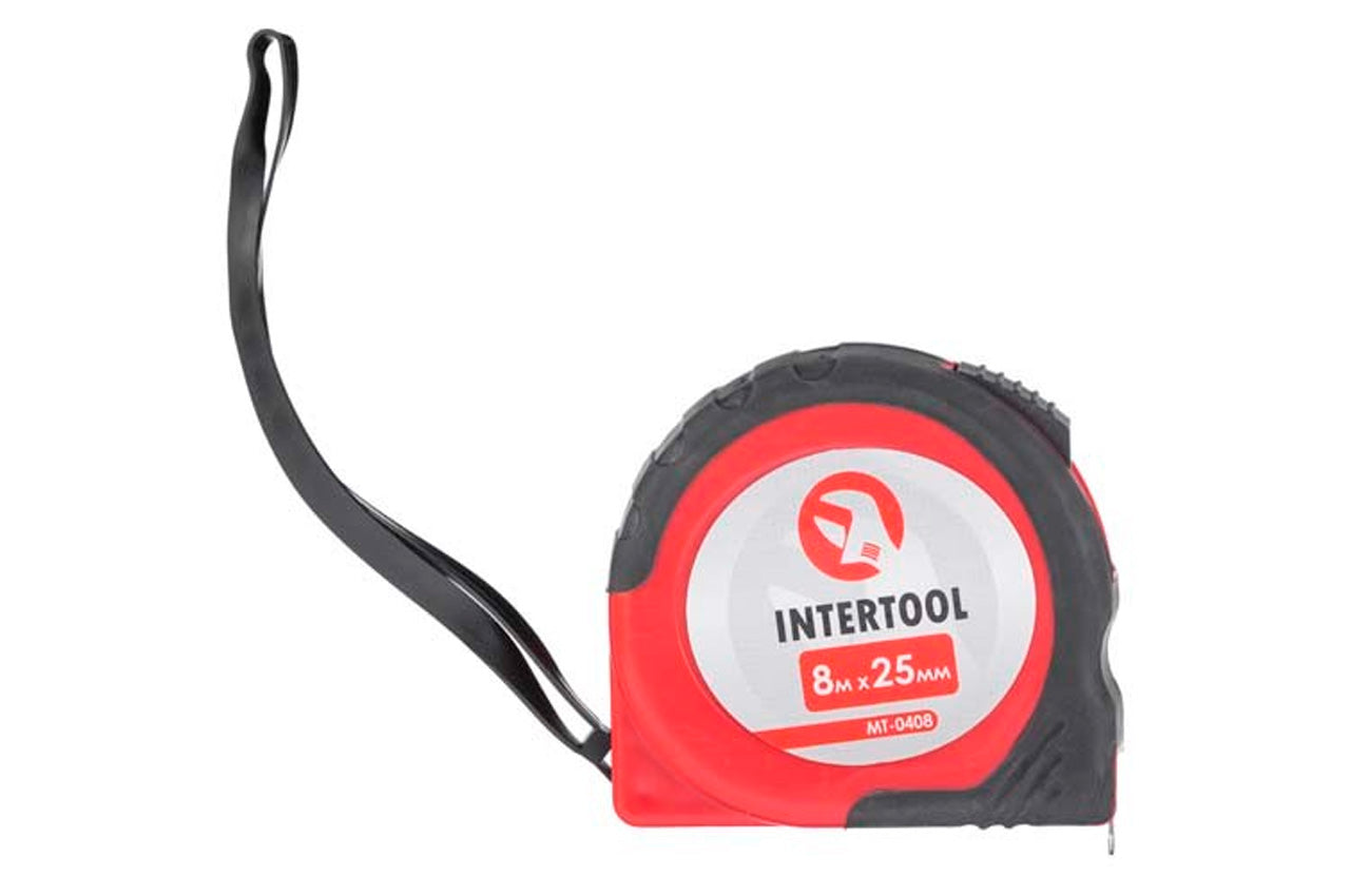 Рулетка Intertool - 8 м х 25 мм, автостоп
