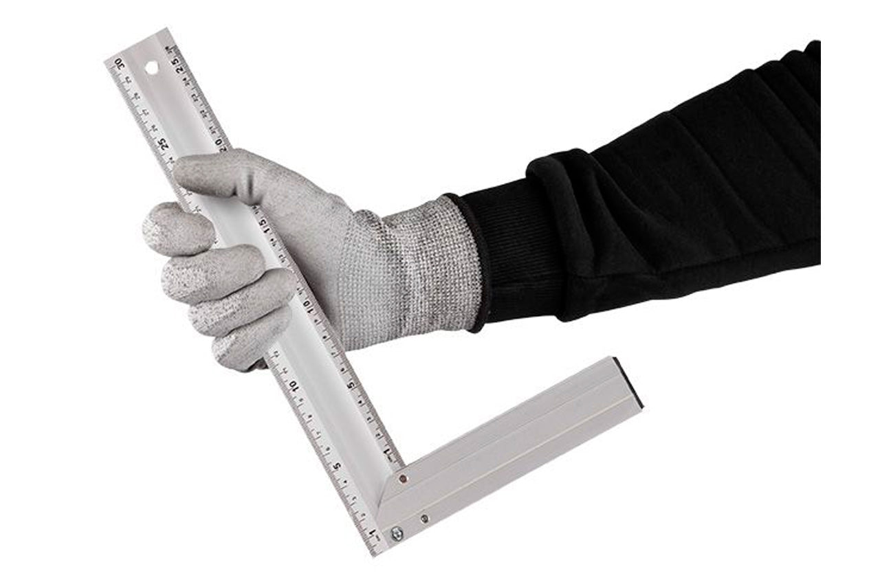 Угольник Intertool - 300 мм алюминиевый