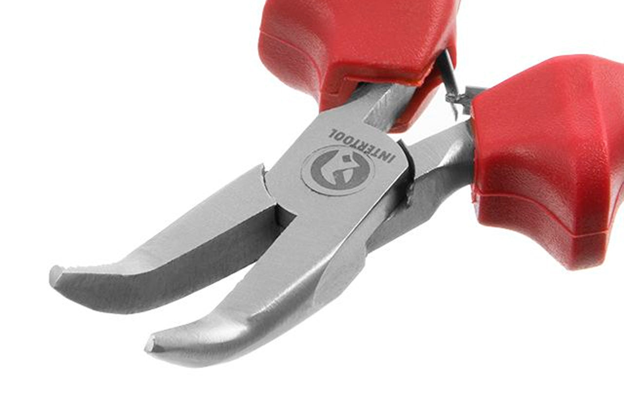 Щипцы изогнутые Intertool - 115 мм Pro