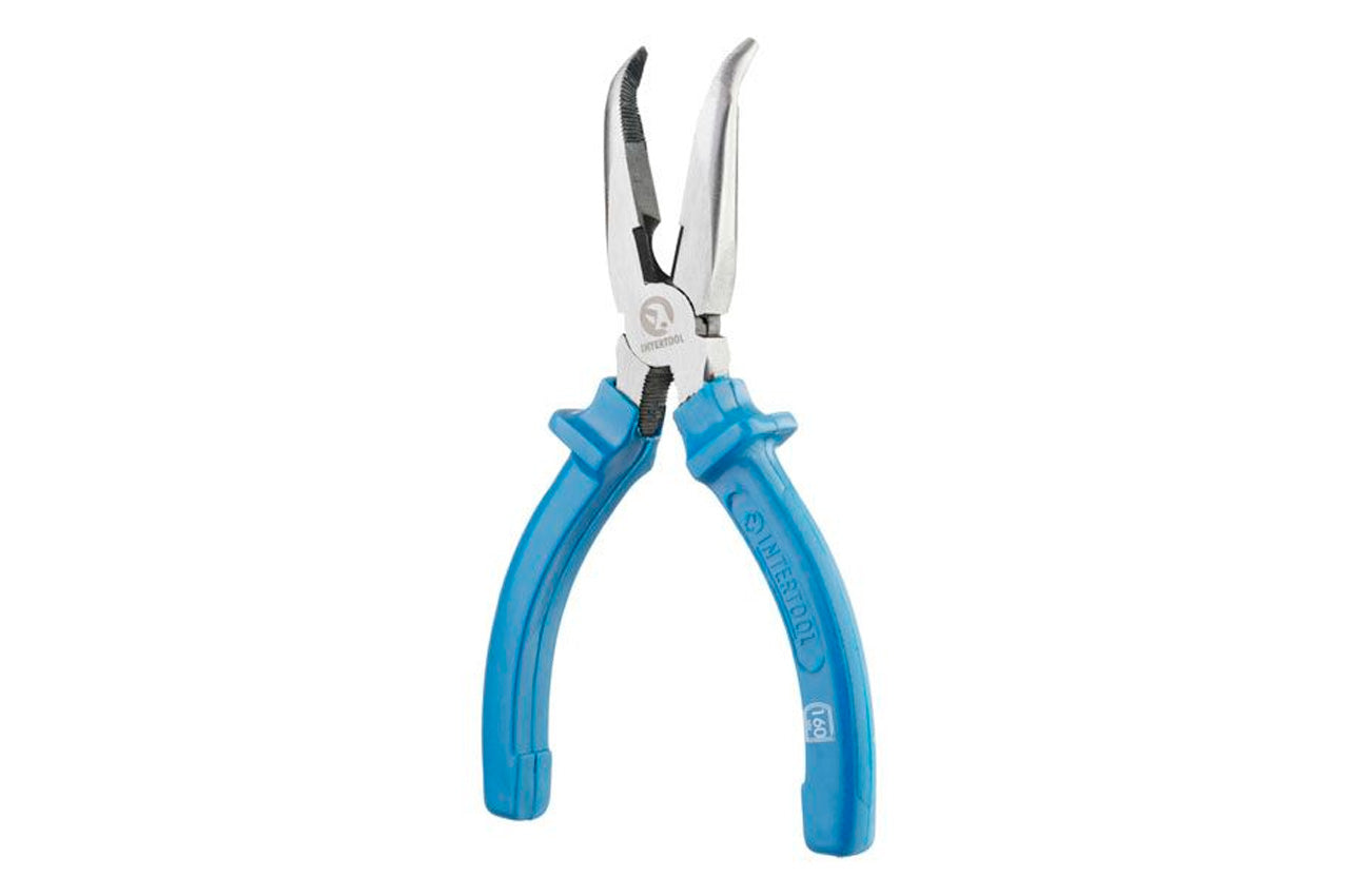 Щипцы удлиненные изогнутые Intertool - 160 мм American type