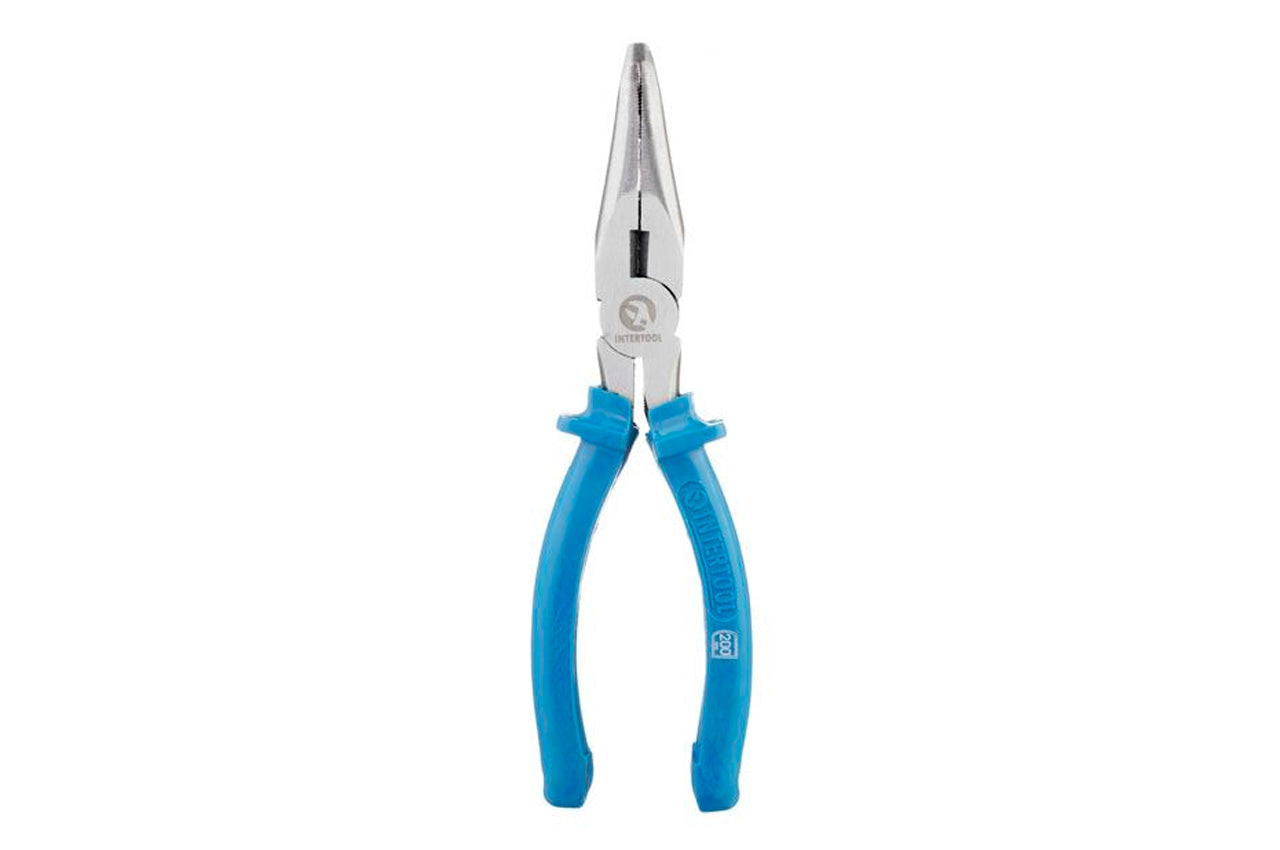 Щипцы удлиненные изогнутые Intertool - 200 мм American type
