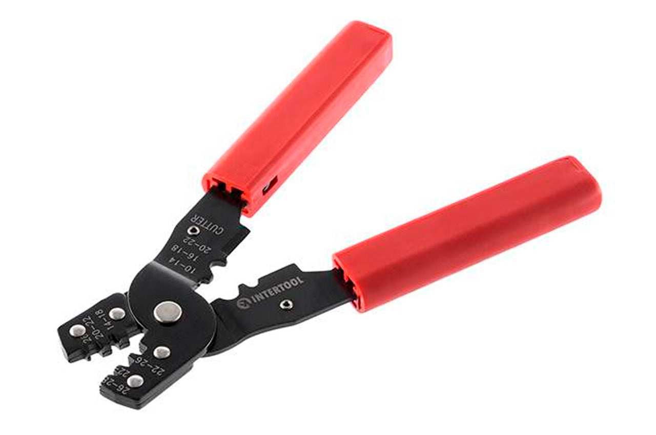 Клещи для обжима контактов Intertool - 180 мм 0,08-5 мм²